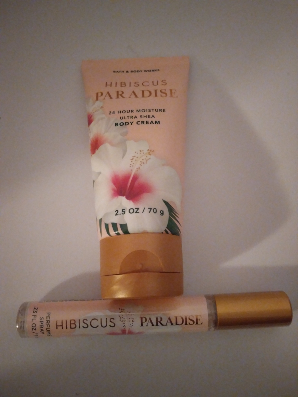 Bath & Body Works Hibiscus Paradise Body Cream & Perfume Spray Set